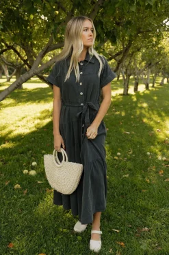 Polagram Harrison Dress- Black Discount