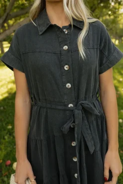 Polagram Harrison Dress- Black Discount