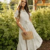 Polagram Harrison Dress-Cream/Black White Sale