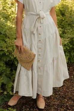 Polagram Harrison Dress-Cream/Black White Sale