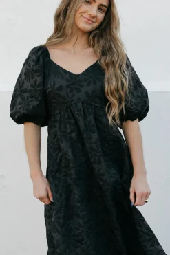 Polagram Hartley Dress- Black Hot