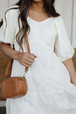 Polagram Hartley Dress-Cream White Outlet