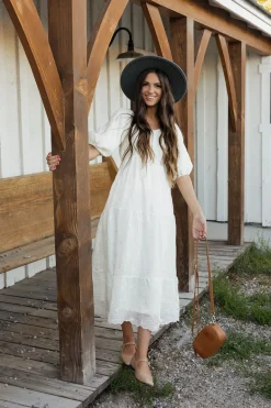 Polagram Hartley Dress-Cream White Outlet