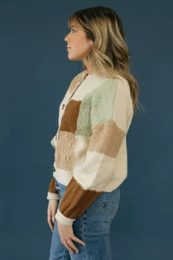 Very J Hazel Cardigan-Oatmeal Neutral Online