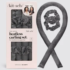 Kitsch Heatless Curling Set-Charcoal New