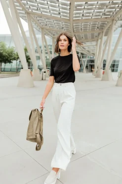Aaron & Amber Helena Pants-Off White Best