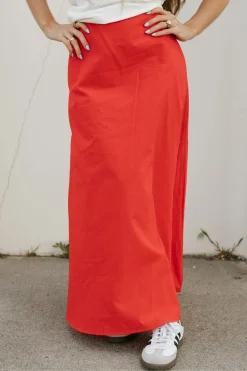 Aemi & Co. Hilaree Skirt- Red New