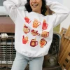 Sweet Claire Hot Chocolate Pullover-Cream White Outlet