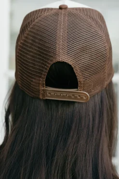 Fashion City Howdy Trucker Hat- Brown Discount