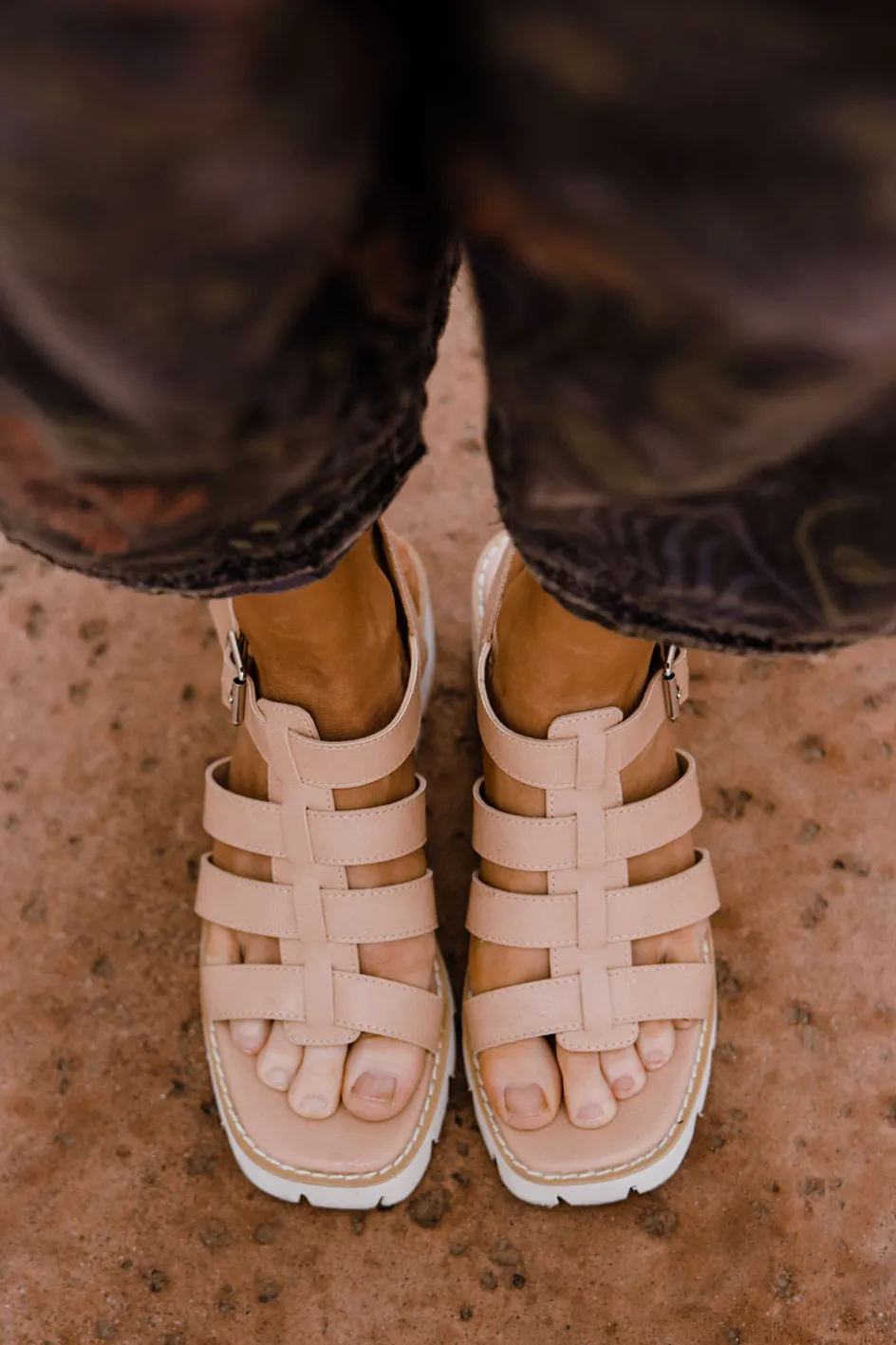 Oasis Society Hyland Sandals-Nude New