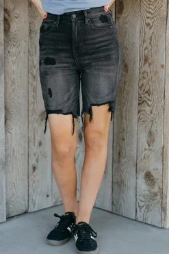 Mica Denim Ivie Shorts- Black New