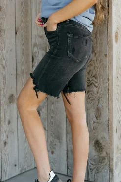 Mica Denim Ivie Shorts- Black New