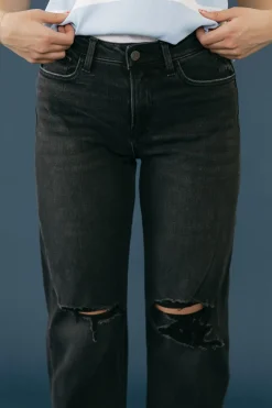 Vervet Jayli Denim-Washed Black Outlet