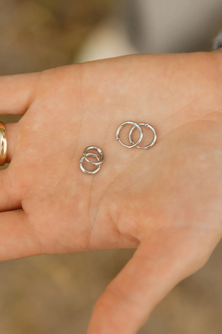 Ali Express Jordyn Hoop Earring Set-Silver Clearance