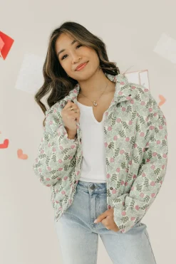 Polagram Josee Jacket-Sage Multi Green Hot