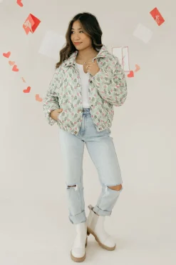 Polagram Josee Jacket-Sage Multi Green Hot