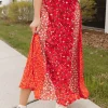 Aemi & Co. Jude Skirt- Floral Red Online