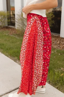 Aemi & Co. Jude Skirt- Floral Red Online