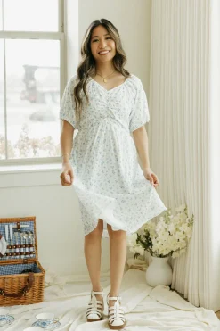 Dongguan Huoyoung Apparel Co June Dress-/Blue White Fashion