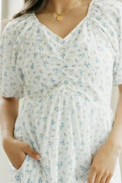Dongguan Huoyoung Apparel Co June Dress-/Blue White Fashion