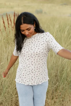 Dongguan Huoyoung Apparel Co Just For You Top-Heather Floral Grey Hot