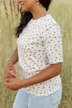 Dongguan Huoyoung Apparel Co Just For You Top-Heather Floral Grey Hot