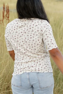 Dongguan Huoyoung Apparel Co Just For You Top-Heather Floral Grey Hot