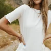 Love Olive Co Just For You Top-White Outlet