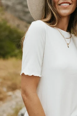 Love Olive Co Just For You Top-White Outlet