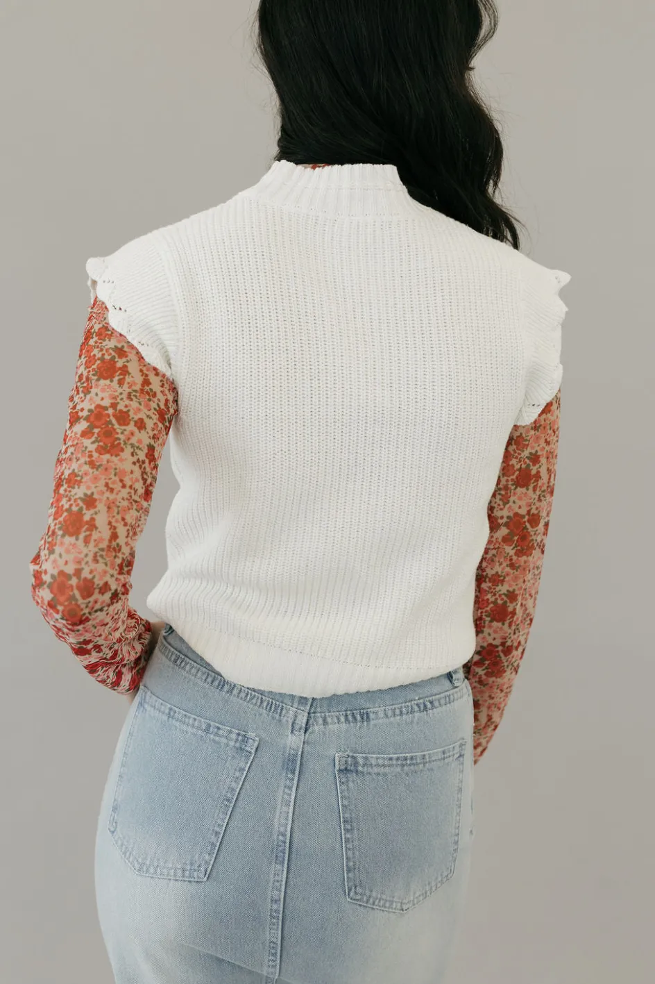 Dongguan Huoyoung Apparel Co Kaleb Sweater Vest-Ivory White Clearance