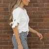 Vine & Love Kallie Top-Off White New