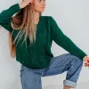 Dongguan Huoyoung Apparel Co Karmen Sweater-Pine Green Hot