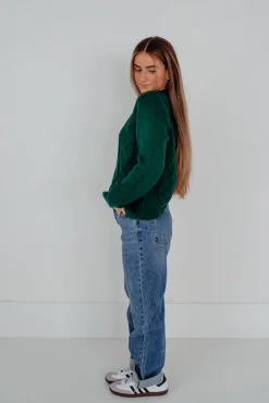 Dongguan Huoyoung Apparel Co Karmen Sweater-Pine Green Hot