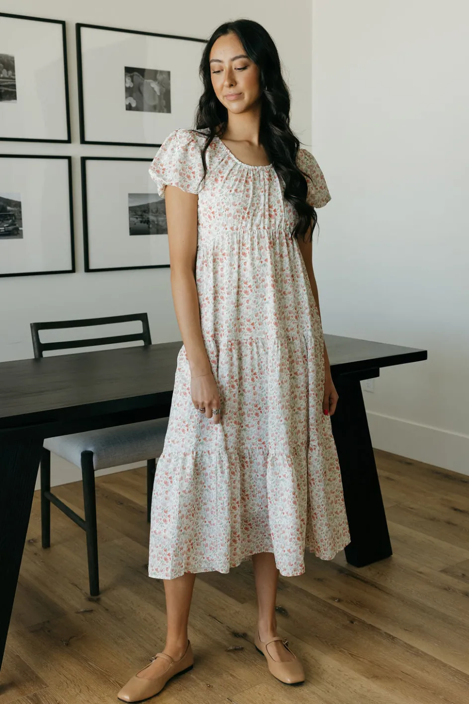 Dongguan Huoyoung Apparel Co Kylie Dress-Ivory Floral White Fashion