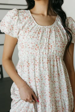 Dongguan Huoyoung Apparel Co Kylie Dress-Ivory Floral White Fashion
