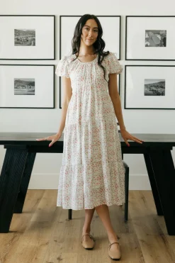 Dongguan Huoyoung Apparel Co Kylie Dress-Ivory Floral White Fashion