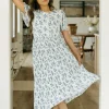 Hayden Lela Dress-Ivory/Blue White Best