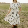 Tea N Rose Liana Dress-Cream/Midnight Neutral Sale