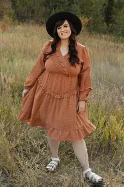 Dongguan Huoyoung Apparel Co Libbie Dress-Rust Orange Discount