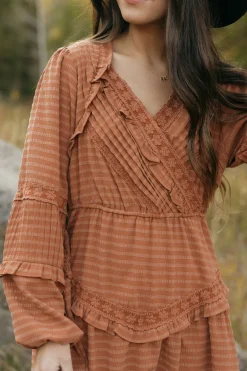 Dongguan Huoyoung Apparel Co Libbie Dress-Rust Orange Discount