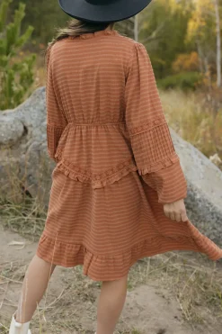 Dongguan Huoyoung Apparel Co Libbie Dress-Rust Orange Discount