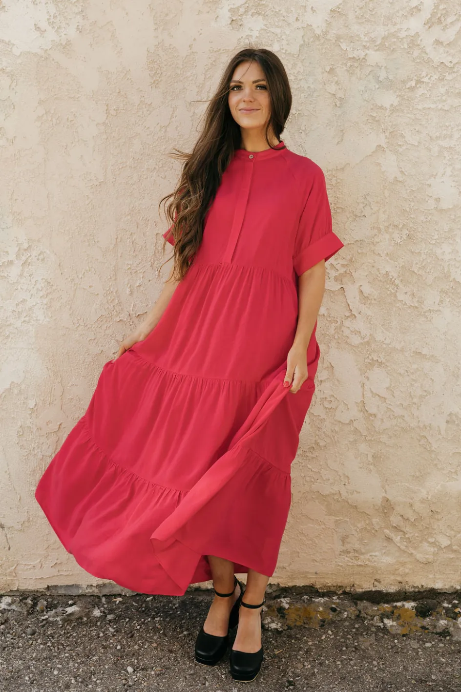 Dongguan Huoyoung Apparel Co Liberty Dress-Hot Pink Sale