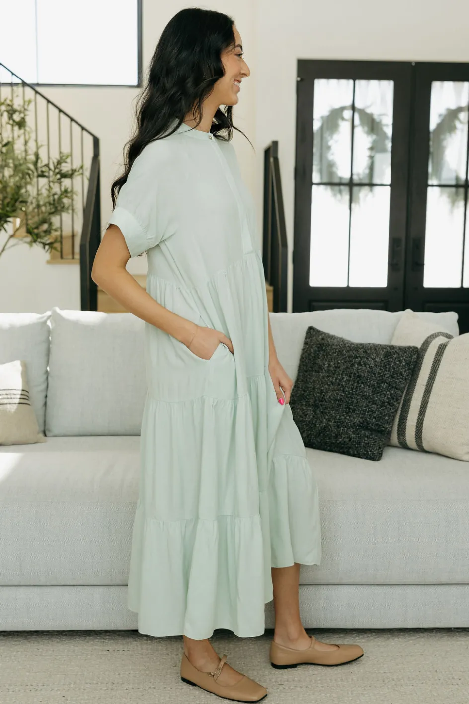 Dongguan Huoyoung Apparel Co Liberty Dress-Mint Green Hot