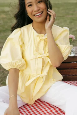 Oddi Lilia Top-Butter Yellow Discount