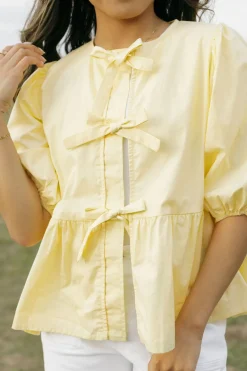 Oddi Lilia Top-Butter Yellow Discount