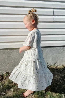 Love Olive Co Little Girl's Briggs Dress-White Multi Sale
