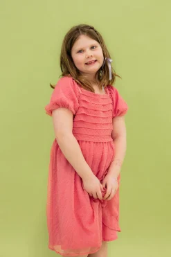 Dongguan Huoyoung Apparel Co Little Girl's Chelsie Dress-Pink Fashion