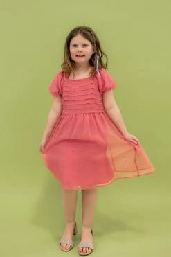 Dongguan Huoyoung Apparel Co Little Girl's Chelsie Dress-Pink Fashion