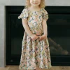 Dongguan Huoyoung Apparel Co Little Girl's Jensyn Dress-Golden Floral Hot