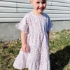Love Olive Co Little Girl's Let Love Grow Dress-Pink/White Floral Online
